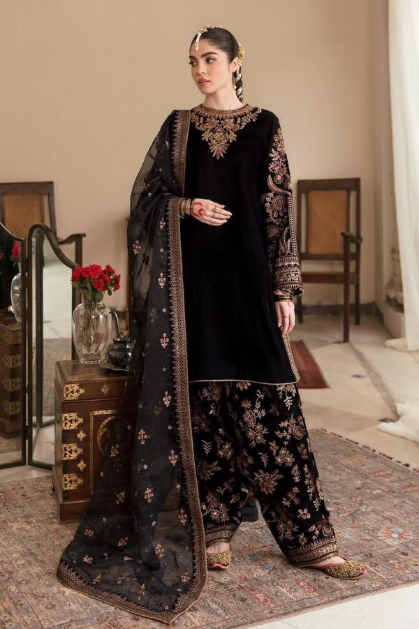 3 PCS Chiffon Embroidered Suit | BAROQUE