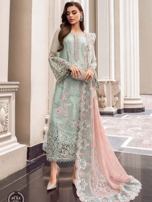 Chiffon With Heavy Embroidered Spangle Work | MARIA B