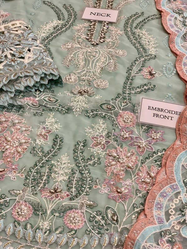 Chiffon With Heavy Embroidered Spangle Work | MARIA B