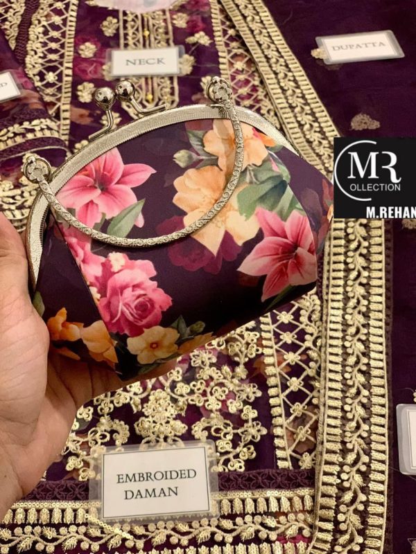 3 PCS ORGANZA EMBROIDERED SEQUENCE | TAWWAKKAL